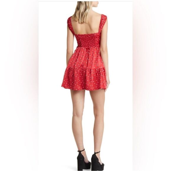For Love & Lemons Willa Mini Ditsy Dot Minidress- Sz Medium NWT $249 - Picture 6 of 13